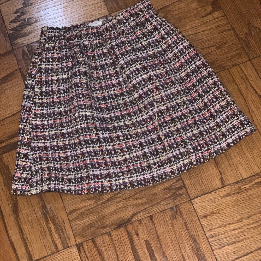 Crew cuts size 10 colored tweed skirt